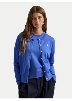 Polo Ralph Lauren Kardigan 211971871500 Niebieski Regular Fit ze sklepu MODIVO w kategorii Swetry damskie - zdjęcie 187545393