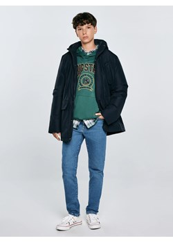 Kurtka chłopięca z kapturem granatowa Oskar 404 ze sklepu Big Star w kategorii Kurtki chłopięce - zdjęcie 187545720