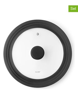 Ibili Szklane pokrywki (3 szt.) w kolorze czarnym ze sklepu Limango Polska w kategorii Garnki - zdjęcie 187546521