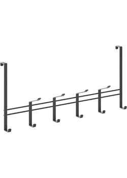 metaltex Wieszak w kolorze czarnym na drzwi - 44,5 x 21 x 4,5 cm ze sklepu Limango Polska w kategorii Akcesoria i przechowywanie - zdjęcie 187546524