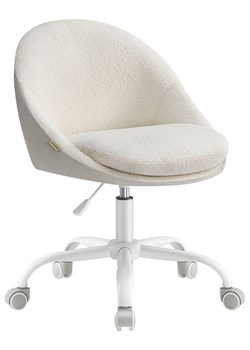 Songmics Krzesło biurowe w kolorze kremowym - 60 x 90 x 60 cm ze sklepu Limango Polska w kategorii Meble - zdjęcie 187546773