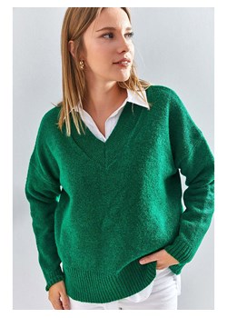 Bianco Lucci Sweter w kolorze zielonym ze sklepu Limango Polska w kategorii Swetry damskie - zdjęcie 187546951