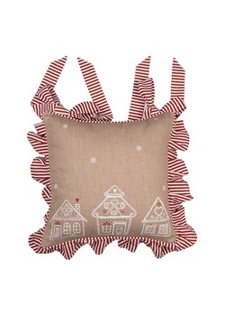 Clayre &amp; Eef Poszewka w kolorze beżowym na poduszkę na krzesło - 40 x 40 cm ze sklepu Limango Polska w kategorii Poduszki dekoracyjne - zdjęcie 187547163