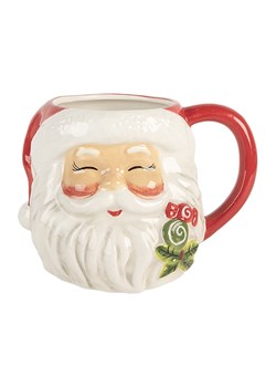 Clayre &amp; Eef Kubek jumbo w kolorze czerwono-białym - 550 ml ze sklepu Limango Polska w kategorii Dzbanki i zaparzacze - zdjęcie 187547171