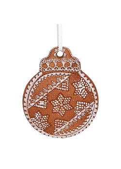 Clayre &amp; Eef Ozdoba choinkowa w kolorze jasnobrązowym - wys. 8 x Ø 10 cm ze sklepu Limango Polska w kategorii Dekoracje bożonarodzeniowe - zdjęcie 187547181