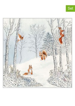 ppd Serwetki (40 szt.) &quot;Ecureuil&quot; w kolorze błękitno-białym ze sklepu Limango Polska w kategorii Akcesoria kuchenne - zdjęcie 187547494