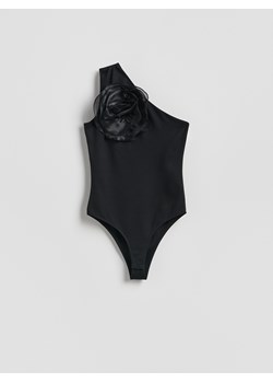 Reserved - Top z różą - czarny ze sklepu Reserved w kategorii Bluzki damskie - zdjęcie 187547953