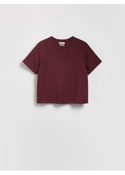 Reserved - T-shirt z modalem - bordowy ze sklepu Reserved w kategorii Bluzki damskie - zdjęcie 187547974