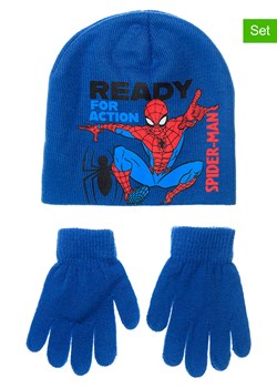 Spiderman 2-częściowy zestaw &quot;Spider-Man&quot; w kolorze niebieskim ze sklepu Limango Polska w kategorii Czapki dziecięce - zdjęcie 187548302