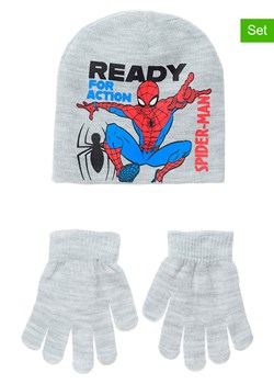 Spiderman 2-częściowy zestaw &quot;Spider-Man&quot; w kolorze szarym ze sklepu Limango Polska w kategorii Czapki dziecięce - zdjęcie 187548304