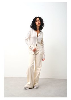 AUTHENTIC CASHMERE Kaszmirowy kardigan &quot;Caron&quot; w kolorze kremowym ze sklepu Limango Polska w kategorii Swetry damskie - zdjęcie 187548401