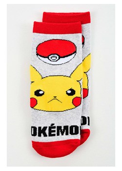 Pokémon Skarpety &quot;Pokemon&quot; w kolorze szaro-czerwonym ze sklepu Limango Polska w kategorii Skarpetki dziecięce - zdjęcie 187548610