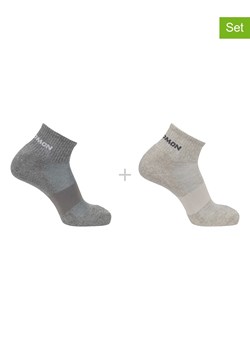 SALOMON Skarpety (2 pary) &quot;Evasion Ankle&quot; w kolorze szaro-beżowym ze sklepu Limango Polska w kategorii Skarpetki męskie - zdjęcie 187548670