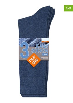 Nur Die Skarpety (3 pary) w kolorze granatowym ze sklepu Limango Polska w kategorii Skarpetki męskie - zdjęcie 187548671