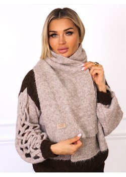 SZAL DZIANINOWY Z DOMIESZKĄ WEŁNY ORAZ LOGO- FANGO ze sklepu olika.com.pl w kategorii Szaliki i chusty damskie - zdjęcie 187548942
