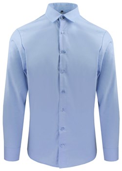 Delikatnie Wyszczuplana (Slim) Męska Koszula - Lanier - Jasnoniebieska KSDWLNR0010niebSL ze sklepu JegoSzafa.pl w kategorii Koszule męskie - zdjęcie 187549314