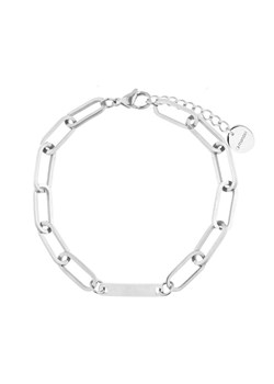 Bransoletka damska srebrna z blaszką do grawerowania ze stali szlachetnej ze sklepu manoki.pl w kategorii Bransoletki - zdjęcie 187549322