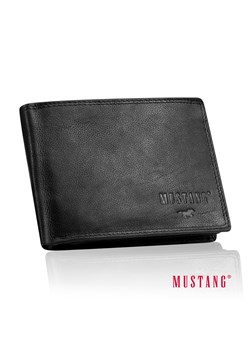 MUSTANG DENIMO WALLET MĘSKI PORTFEL SKÓRZANY POJEMNY KARTY BLACK ze sklepu YouNeedit.pl w kategorii Portfele męskie - zdjęcie 187549361