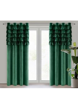 ZASŁONA GOTOWA AURA 140 X 250 CM CIEMNOZIELONY ze sklepu lenaodniemowlakadoszkolniaka.pl w kategorii Zasłony - zdjęcie 187549440