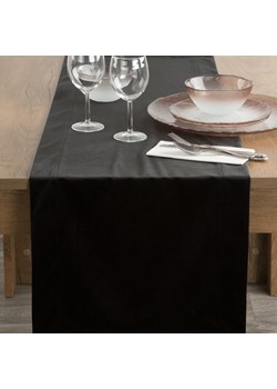 OBRUS MELINDA 40 X 140 CM CZARNY ze sklepu lenaodniemowlakadoszkolniaka.pl w kategorii Obrusy i bieżniki - zdjęcie 187549453