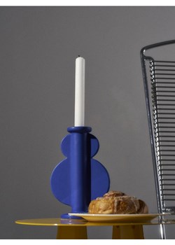 Sinsay - Świecznik o nieregularnym kształcie - niebieski ze sklepu Sinsay w kategorii Świeczniki - zdjęcie 187549582