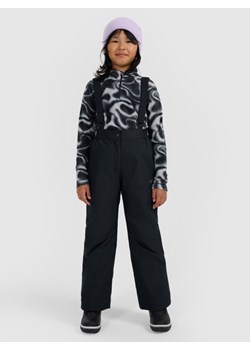 Dziewczęce spodnie narciarskie 4F 4FJRAW25TFTRF1241 - czarne ze sklepu Sportstylestory.com w kategorii Spodnie dziewczęce - zdjęcie 187549873