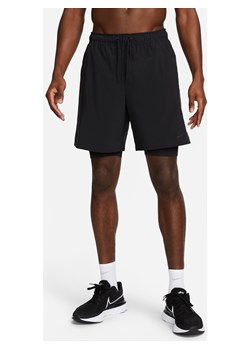 Męskie uniwersalne spodenki 2 w 1 Dri-FIT 18 cm Nike Unlimited - Czerń ze sklepu Nike poland w kategorii Spodenki męskie - zdjęcie 187550244