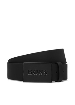 Pasek Męski BOSS 50471333 Czarny ze sklepu eobuwie.pl w kategorii Paski męskie - zdjęcie 187551880