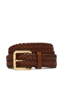 Pasek LAUREN RALPH LAUREN 412968766002 Brązowy ze sklepu eobuwie.pl w kategorii Paski damskie - zdjęcie 187551902