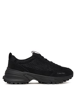 Sneakersy Calvin Klein Hike Runner Lace Up Techmix YW0YW02030 Czarny ze sklepu eobuwie.pl w kategorii Buty sportowe damskie - zdjęcie 187551922