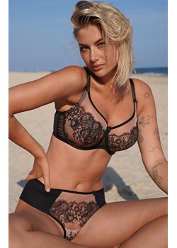 Azal biustonosz półusztywniany Sara, Kolor czarno-beżowy, Rozmiar 70E, AZAL ze sklepu Primodo w kategorii Biustonosze - zdjęcie 187552292