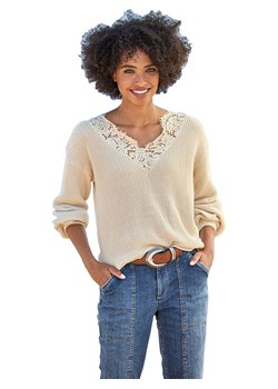 Heine Sweter w kolorze beżowym ze sklepu Limango Polska w kategorii Swetry damskie - zdjęcie 187552552