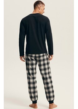 Henderson bawełniana piżama męska Noir 43457-99X, Kolor czarno-szary, Rozmiar 2XL, Henderson ze sklepu Intymna w kategorii Piżamy męskie - zdjęcie 187552670