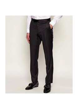 BOSS BLACK Wełniane spodnie H-GENIUS-TUX-B1 | Slim Fit | z dodatkiem jedwabiu ze sklepu Gomez Fashion Store w kategorii Spodnie męskie - zdjęcie 187553502
