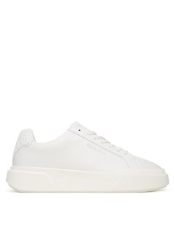 Calvin Klein Sneakersy Chunky Cupsole Laceup Lth Bt Aop YW0YW02036 Biały ze sklepu MODIVO w kategorii Buty sportowe damskie - zdjęcie 187553742