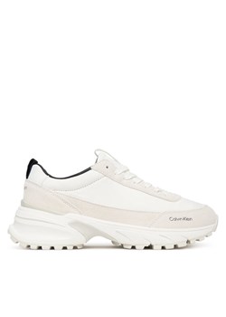 Calvin Klein Sneakersy Hike Runner Mg Nylon Mix YW0YW02075 Biały ze sklepu MODIVO w kategorii Buty sportowe damskie - zdjęcie 187553752