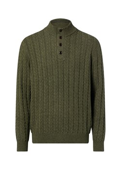Fynch-Hatton Sweter z zawartością wełny Mężczyźni Bawełna khaki jednolity ze sklepu vangraaf w kategorii Swetry męskie - zdjęcie 187554320