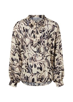 More & More Rozkloszowana bluzka damska Kobiety beżowy wzorzysty ze sklepu vangraaf w kategorii Bluzki damskie - zdjęcie 187554323
