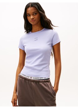 Tommy Jeans Koszulka damska Kobiety Bawełna jasnoniebieski jednolity ze sklepu vangraaf w kategorii Bluzki damskie - zdjęcie 187554331