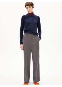 ARMEDANGELS Damskie spodnie materiałowe - Leandraa Handaas Kobiety Bawełna granatowy wypukły wzór tkaniny ze sklepu vangraaf w kategorii Spodnie damskie - zdjęcie 187554333