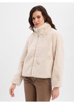 Nümph Damska kurtka z pluszowym futerkiem - NUWinda Kobiety Sztuczne włókno écru jednolity ze sklepu vangraaf w kategorii Kurtki damskie - zdjęcie 187554341