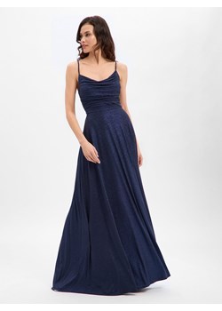 Marie Lund Damska sukienka wieczorowa Kobiety Sztuczne włókno granatowy jednolity ze sklepu vangraaf w kategorii Sukienki - zdjęcie 187554362