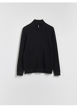 Reserved - Rozpinany sweter ze stójką - czarny ze sklepu Reserved w kategorii Swetry męskie - zdjęcie 187554764
