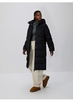 Reserved - Długa kurtka z kapturem - czarny ze sklepu Reserved w kategorii Kurtki damskie - zdjęcie 187555020