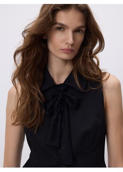 Reserved - Kamizelka z wiązaniem - czarny ze sklepu Reserved w kategorii Kamizelki damskie - zdjęcie 187555081