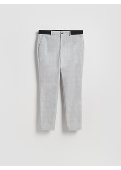 Reserved - Spodnie chino slim w kratę - jasnoszary ze sklepu Reserved w kategorii Spodnie męskie - zdjęcie 187555113