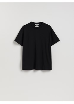 Reserved - Bawełniany t-shirt boxy - czarny ze sklepu Reserved w kategorii T-shirty męskie - zdjęcie 187555131