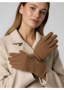 Sinsay - Rękawiczki z kożuszkiem - beżowy ze sklepu Sinsay w kategorii Rękawiczki damskie - zdjęcie 187555681