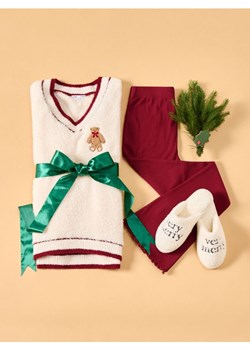 Sinsay - Piżama dwuczęściowa - kremowy ze sklepu Sinsay w kategorii Piżamy damskie - zdjęcie 187555693