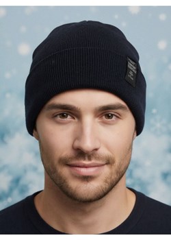 Sinsay - Czapka beanie - granatowy ze sklepu Sinsay w kategorii Czapki zimowe męskie - zdjęcie 187555700